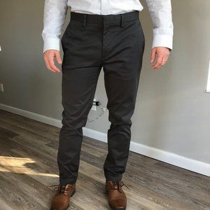 Banana Republic - Chino - Men's - Skinny Fit - Stretchy - Charcoal Gray - 33x32